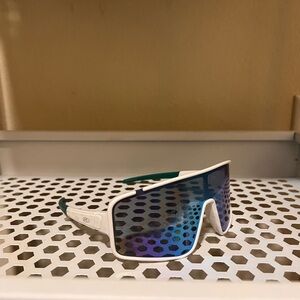 🦉White Rawlings Sunglasses with Blue and Purple Lenses